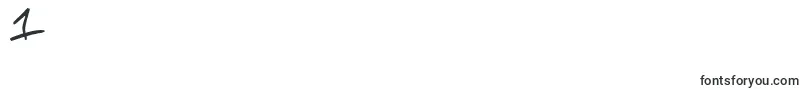 フォントScrawlOfTheChief – フォント数字1