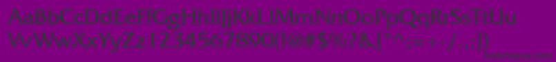 Quadrata Font – Black Fonts on Purple Background