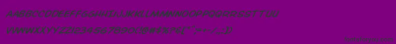 Overstreetbibleexpandital Font – Black Fonts on Purple Background