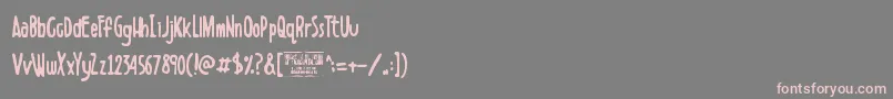 Boldenstein Font – Pink Fonts on Gray Background