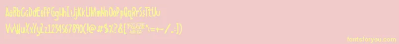 Boldenstein Font – Yellow Fonts on Pink Background