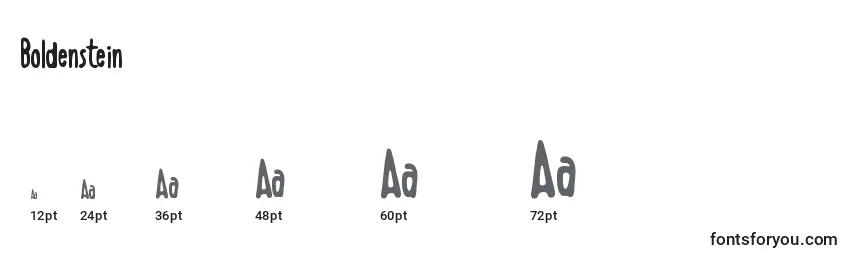 Boldenstein Font Sizes