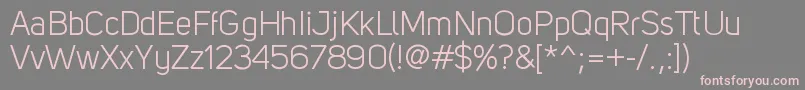 KiyeSans Font – Pink Fonts on Gray Background