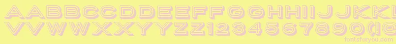 More about PorterSansInlineBlock Font PorterSansInlineBlock Font – Pink Fonts on Yellow Background