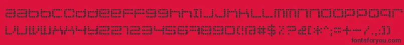 Jethoseloose Font – Black Fonts on Red Background