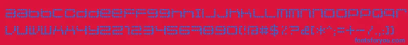 Jethoseloose Font – Blue Fonts on Red Background