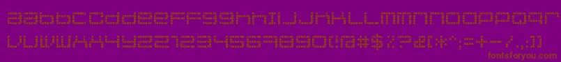 Jethoseloose Font – Brown Fonts on Purple Background