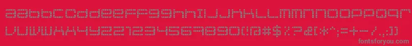 Jethoseloose Font – Gray Fonts on Red Background