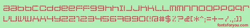 Jethoseloose Font – Red Fonts on Green Background