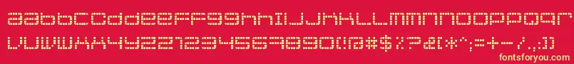 Jethoseloose Font – Yellow Fonts on Red Background