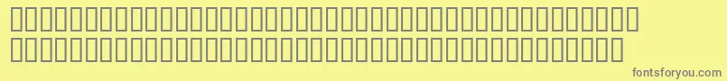 Heavenetica8Hvyoblsh Font – Gray Fonts on Yellow Background