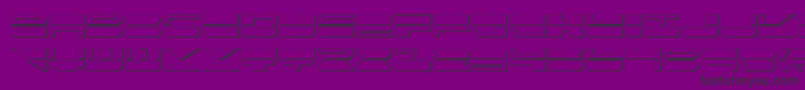 QuickmarkShadow Font – Black Fonts on Purple Background