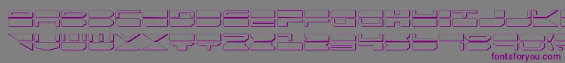 QuickmarkShadow Font – Purple Fonts on Gray Background