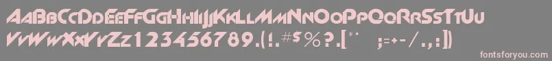 Rsnewgrrtt-Schriftart – Rosa Schriften auf grauem Hintergrund
