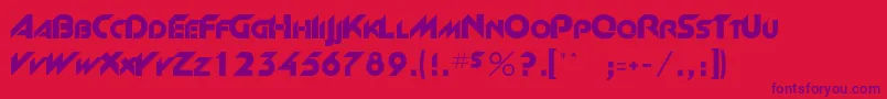 Rsnewgrrtt Font – Purple Fonts on Red Background