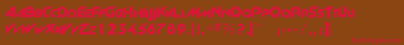 Rsnewgrrtt Font – Red Fonts on Brown Background