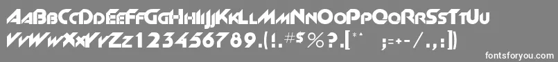 Rsnewgrrtt Font – White Fonts on Gray Background