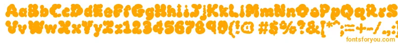 MckloudBlack-Schriftart – Orangefarbene Schriften