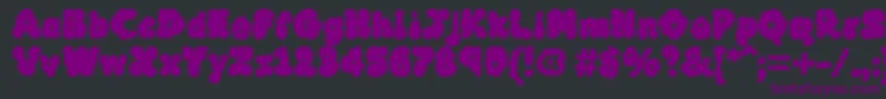 Шрифт MckloudBlack – фиолетовые шрифты на чёрном фоне
