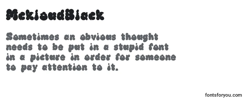Обзор шрифта MckloudBlack