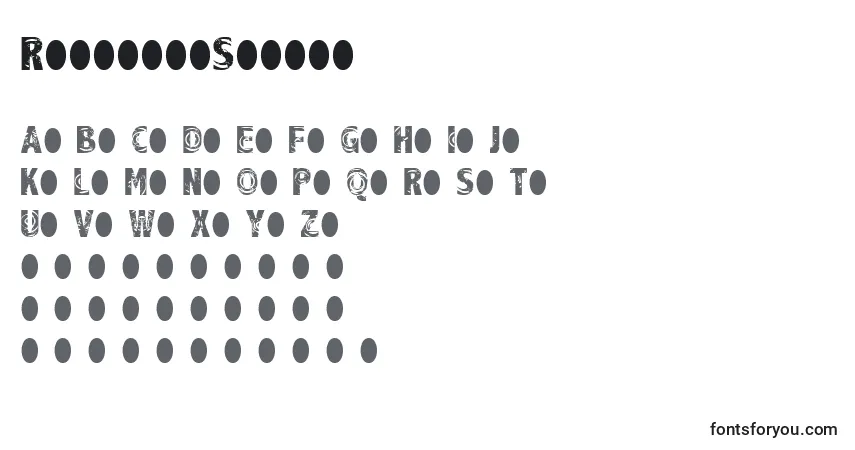 Schriftart RaindropSplash – Alphabet, Zahlen, spezielle Symbole