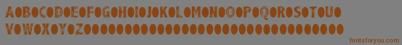 RaindropSplash Font – Brown Fonts on Gray Background