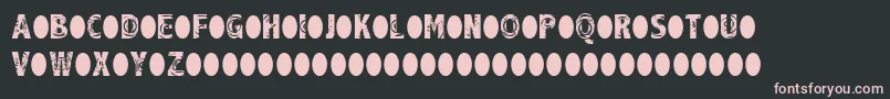RaindropSplash Font – Pink Fonts on Black Background