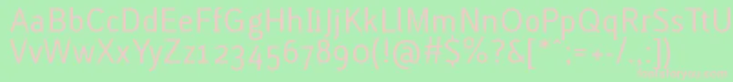 Lacurg Font – Pink Fonts on Green Background