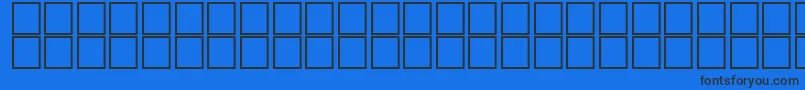 AlSaremBold-Schriftart – Schwarze Schriften auf blauem Hintergrund