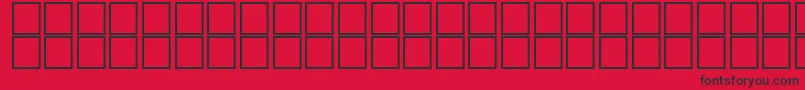 Fonte AlSaremBold – fontes pretas em um fundo vermelho