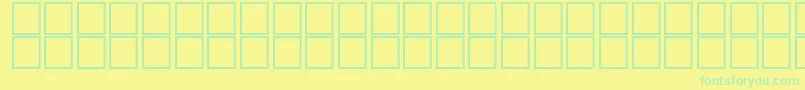 AlSaremBold Font – Green Fonts on Yellow Background