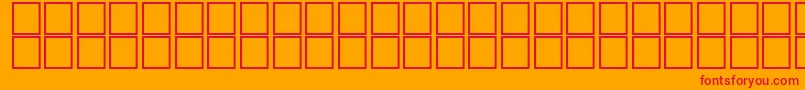 Fonte AlSaremBold – fontes vermelhas em um fundo laranja