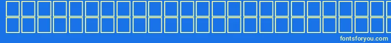 フォントAlSaremBold – 黄色の文字、青い背景