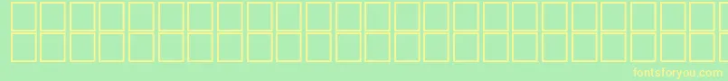AlSaremBold-Schriftart – Gelbe Schriften auf grünem Hintergrund
