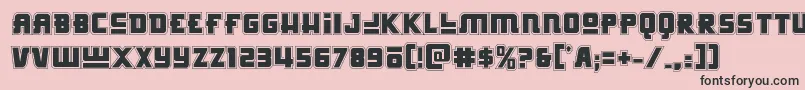 Hongkonghustleacad Font – Black Fonts on Pink Background