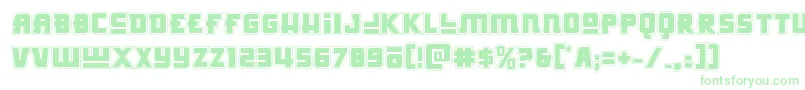 Hongkonghustleacad-fontti – vihreät fontit valkoisella taustalla