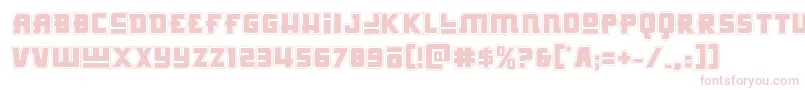 Fonte Hongkonghustleacad – fontes rosa em um fundo branco