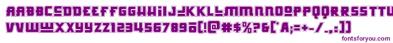 Шрифт Hongkonghustleacad – фиолетовые шрифты на белом фоне