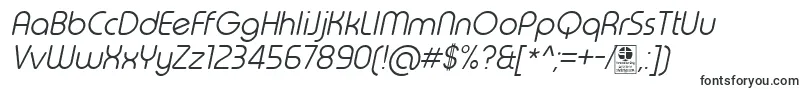TypoRoundLightItalicDemo-fontti – Alkavat T:lla olevat fontit