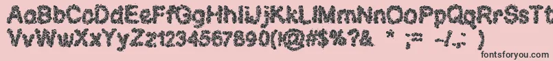 CloudsOfHope Font – Black Fonts on Pink Background