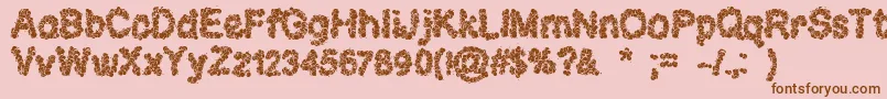 CloudsOfHope Font – Brown Fonts on Pink Background