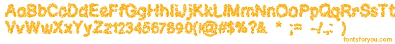 CloudsOfHope Font – Orange Fonts on White Background