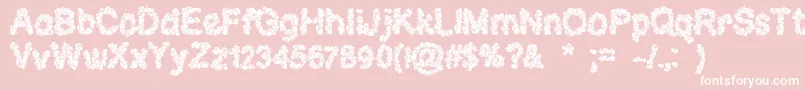 CloudsOfHope Font – White Fonts on Pink Background