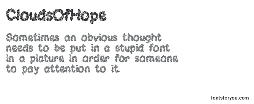 CloudsOfHope Font