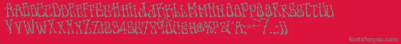 Czcionka Instantzenrotate – szare czcionki na czerwonym tle