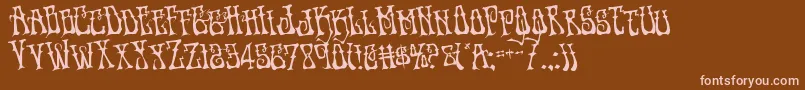 More about Instantzenrotate Font Instantzenrotate Font – Pink Fonts on Brown Background