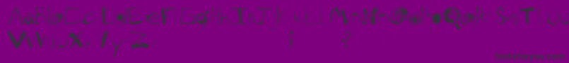 WoodIsGood Font – Black Fonts on Purple Background