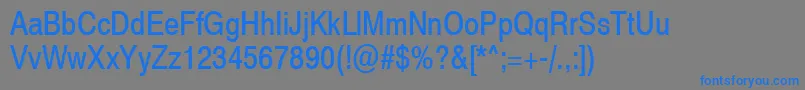 Swiss721NarrowSwa Font – Blue Fonts on Gray Background