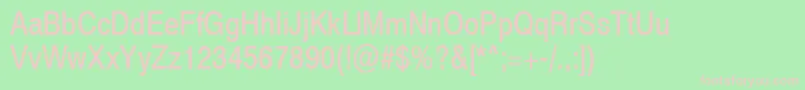 Swiss721NarrowSwa Font – Pink Fonts on Green Background