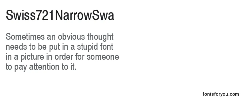 Swiss721NarrowSwa Font